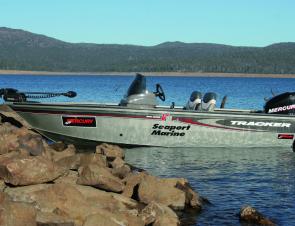 The Tracker, with its higher sides is a comfortable lake boat. Perfect for wintery or blustery conditions.